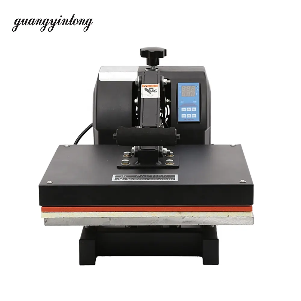 Guangyintong heat press machine good quality very high performance semi automatic machine for printing clothing