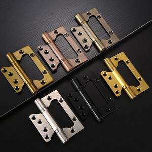 Charnières de porte en acier inoxydable à roulement silencieux et lisse, épaissies, pour portes intérieures en bois domestiques - Product Image 1