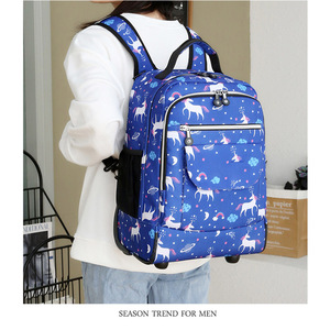 Mochila Escolar <span class=keywords><strong>con</strong></span> <span class=keywords><strong>Ruedas</strong></span> Personalizada <span class=keywords><strong>de</strong></span> Marca OEM 2023, Mochila Escolar <span class=keywords><strong>con</strong></span> <span class=keywords><strong>Ruedas</strong></span> para Niños y Niñas - Product Image 6