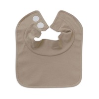 Bavoirs pour bébé en coton côtelé doux certifiés BSCI/SEDEX/FCCA/OEKO, col montant, 8''x10'', absorption accrue
