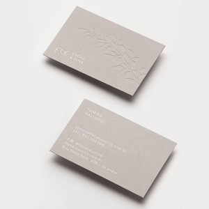 Tùy chỉnh sang trọng Thiệp mời dập nổi/Debossed logo lá vàng dập giấy thẻ kinh doanh - Product Image 4