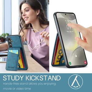 Étui porte-carte antichoc en cuir pu étui de téléphone magnétique pour Samsung S25 Plus s24 <span class=keywords><strong>ultra</strong></span> s23 - Product Image 3