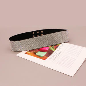 Venda quente Bling Bling Full Rhinestone cintos largos elásticos para as mulheres - Product Image 5