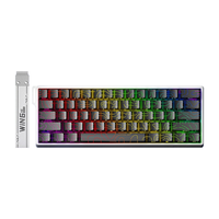 Clavier de jeu filaire AULA WIN 60HE/60HE Pro Max à interrupteurs magnétiques, disposition 65 %, clavier à commutation à chaud avec pilote Web