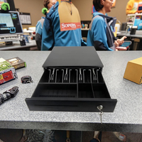 Tiroir-caisse pour supermarché et restaurant, 4 compartiments billets, 3 compartiments pièces, capacité de la trémie personnalisable, garantie 1 an, fabriqué en Chine, Non