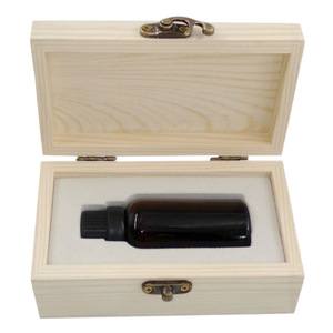 Caja de Madera para Almacenamiento de Aceites Esenciales, Apilable, Rectangular, de Pino, para Regalos, Manualidades, Joyería, 5 cm de Alto, Varios Tamaños, Universal, Individual - Product Image 4