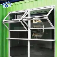 Ventanas Plegables de Aluminio con Doble Acristalamiento, Apertura Vertical, para Villas, Hoteles, Casas y Patios