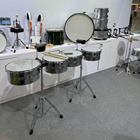 Wholesale Professional Durable Metal Timbal Drum Set Black Cowbell Polyester Drum Heads Percussion Musical Instruments