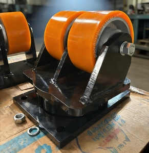 Ruedas Industriales Super Resistentes <span class=keywords><strong>de</strong></span> 6, 8, 10 <span class=keywords><strong>y</strong></span> 12 Pulgadas, <span class=keywords><strong>de</strong></span> Poliuretano sobre Hierro Fundido, Ruedas Giratorias Dobles, Personalizables - Product Image 5