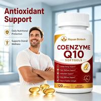 Gélules de Coenzyme Q10 Extra Fortes Sans Noix, Marque Privée OEM, 60/120 Unités, pour l'Énergie Cellulaire