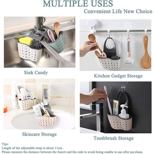 Cestello Scolapiatti in TPR da Cucina, Organizzatore per Lavello, Porta Spugna e Accessori - Product Image 5