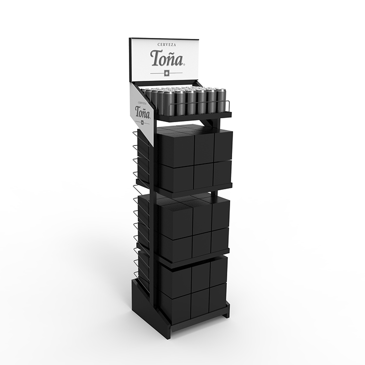 Customized Fashion Style Wine Rack Sparkling Beverage Metal Display Stands Wine Rack Metal for Pub — view 2