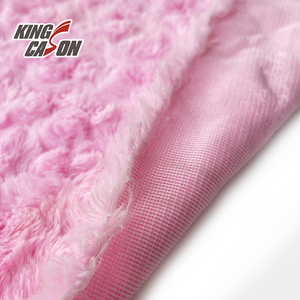 Kingcason Cọ Một Bên Vải Lông Thỏ Giả 100% Polyester Màu Trơn Sang Trọng Dùng Cho Chăn Hoặc Vải Dệt Gia Dụng - Product Image 2