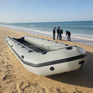 <span class=keywords><strong>Bateau</strong></span> pneumatique de gros volume 7-10m de longueur, en PVC/Hypalon 1.2/1.5mm, avec <span class=keywords><strong>moteur</strong></span> hors-bord, homologué CE - Product Image 1