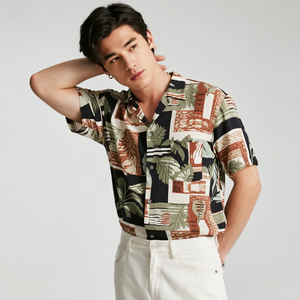 Bán Buôn Cổ Điển In Hawaii Áo Sơ Mi Nhanh Chóng Khô Áo Sơ Mi Biểu Tượng Tùy Chỉnh Người Đàn Ông Hoa Bãi Biển Quá Khổ Ngắn Tay Áo Hawaii Áo Sơ Mi - Product Image 4