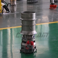 Pompe submersible hydraulique OEM de 10 pouces/250 mm à flux axial avec ponton pour drainage industriel d'urgence