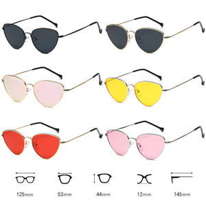 Gafas de Sol de Moda 2021 con Marco de Aleación Pequeño, Gafas de Sol de Ojo de Gato con Degradado para Mujer - Product Image 5