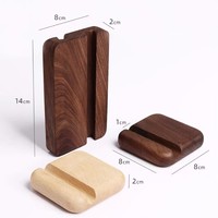 Station d'accueil pour téléphone en bois minimaliste-prend en charge la visualisation verticale/horizontale, compatible avec la charge sans fil, idéale pour la chambre et le bureau"