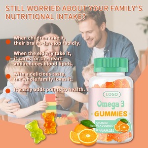 Suplemento para la salud de los ojos y el cerebro, precio al por mayor, Omega 3, gomitas de aceite de pescado, DHA, vitamina, sin gluten, natural - Product Image 5