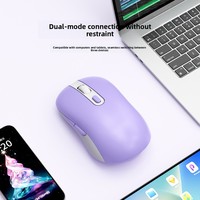 Souris d'ordinateur sans fil optique 2,4 GHz personnalisable, DPI réglable, type C rechargeable, souris double mode BT