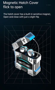 หูฟังเกมมิ่งไร้สาย M45 TWS แบบใส่ในหู รุ่น 5.3 พร้อมหน้าจอสัมผัส แสดงผลแบบดิจิตอล ลดเสียงรบกวน สำหรับโทรศัพท์มือถือของเกมเมอร์ - Product Image 3