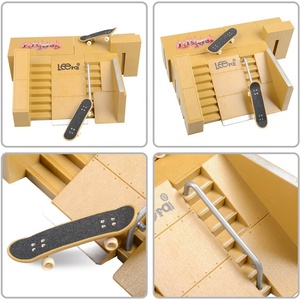 Kit per Skatepark, Hometall Set di 5 Pezzi per Skatepark con <span class=keywords><strong>Rampa</strong></span> per Finger Skateboard, Accessori per Allenamento Ultimate Parks - Product Image 5