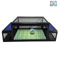 Table de football de table professionnelle d'intérieur à monnayeur, conception personnalisée, prix usine, faible MOQ, durable, certifiée CE, garantie 1 an, en métal
