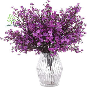Soie Bébé Souffle Gypsophile Fleurs Artificielles Rouge Brun Fleurs De Noël pour Bébé Souffle Fleurs Bush Décoration - Product Image 5