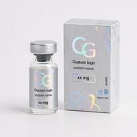 Étiquettes et boîtes personnalisées de haute qualité VS-392 avec logo holographique pour flacons de 3 ml, 5 ml, 10 ml, 30 ml, emballage de flacons de peptides avec logo holographique
