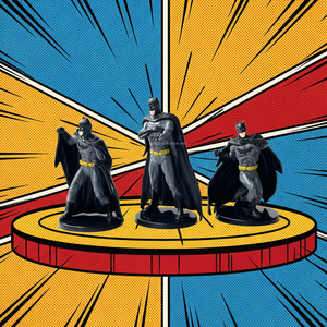 โมเดลของเล่นฟิกเกอร์อนิเมะพีวีซี 3 แบบ ซูเปอร์ฮีโร่แบทแมนจากมาร์เวล สำหรับเป็นของขวัญ - Product Image 1