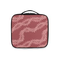 Sac de maquillage de voyage pour femmes avec motif personnalisé de fleurs hawaïennes Puakenikeni, porte-pinceaux de maquillage, organiseur portable pour maquilleuses