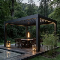 Système de pergola durable pour le contrôle du soleil et de la pluie, kits de pergola faciles à installer pour un usage domestique