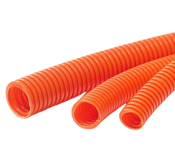 एलईडीईएस एचडी नारंगी रंग विद्युत नालीदार नाली जलरोधक फैक्टरी प्रत्यक्ष बिक्री