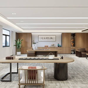 Bureau de gestionnaire avec classeur Bureau de rangement intégré pour l'administration de bureau - Product Image 1