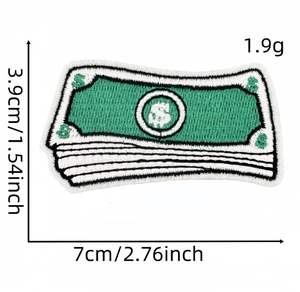 <strong>Dollar</strong> Embroidery Patch Waterproof Canvas Money Bag Banknote Trading Patch - Product Image 2