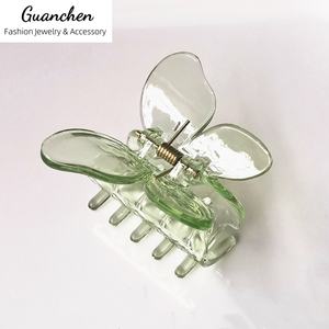 Tiktok, superventas, pinzas para el pelo de mariposa de plástico, 5cm, transparente, colorido, elegante, mariposa, accesorios para el cabello para niñas - Product Image 2