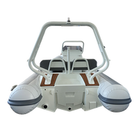 Bateau flottant gonflable avec coque en aluminium bateau rhib DL390 13ft bateau RIB de luxe
