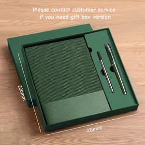 A5 ensemble <span class=keywords><strong>de</strong></span> cahiers épissés couverture en cuir souple apparence <span class=keywords><strong>de</strong></span> haute qualité Logo gaufrage pour école bureau créatif journal d'affaires cadeau - Product Image 6