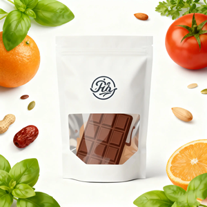 Bolsa de Embalaje Personalizada con Cierre Hermético de Mylar para Dulces y Golosinas, Reutilizable con Ventana Transparente y Base Autoportante - Product Image 2