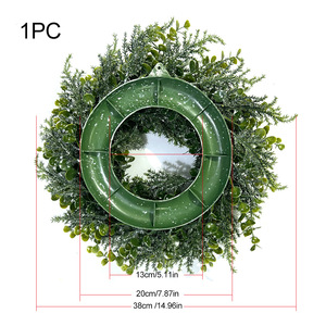 Guirnalda Artificial de Eucalipto con Piñas de 10 cm o Menos para Colgar en la Puerta, Decoración Navideña para el Hogar - Product Image 3