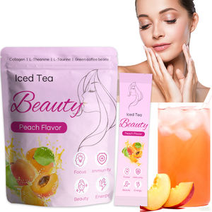 निजी लेबल वाले स्वाद के साथ स्वाद वाली चाय पाउडर स्वाद वाली चाय पाउडर कोलेजन + सौंदर्य मिश्रण 10 स्टिक - Product Image 1