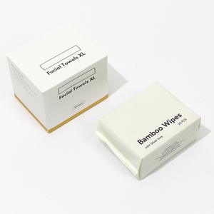 OEM Dùng Một Lần Mặt Khăn Lau Towelette Sợi Tre Hữu Cơ Bông Mặt Khăn 50ct Storaged Hộp Trang Điểm Remover Khô Khăn Lau - Product Image 3
