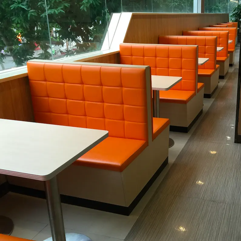 Restaurant verwendet stühle und tisch fast-food stände sofa sitz für verkauf