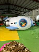 Ballon gonflable en PVC personnalisé BOYI, grande fusée gonflable pour la publicité et les expositions de festivals