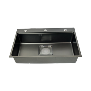 Leimanxi อ่างล้างจานเดี่ยวขนาดใหญ่พร้อมงานเชื่อมพื้นผิวด้วยไฟฟ้าด้วยตนเอง SUS304ความหนา3 + 0.75มม. รุ่น7046 - Product Image 1