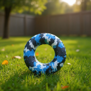 Yommy Pet Chew Toy <b>Ring</b> 14.5cm Camouflage Pattern Dog Toy - Product Image 3