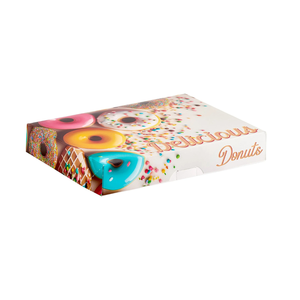 Cajas de Embalaje de Alimentos Personalizadas al por Mayor para <span class=keywords><strong>Donuts</strong></span> con Tapa Plegable, Multicolores, Estilo <span class=keywords><strong>Dunkin</strong></span>, Caja Transparente para Mini <span class=keywords><strong>Donuts</strong></span> para Llevar - Product Image 4