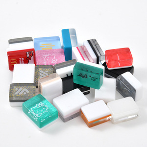 Customized High-end Crystal <b>Mahjong</b> <b>Set</b>, Acrylic American <b>Mahjong</b> <b>Set</b>, Travel <b>Mahjong</b> <b>Set</b>, Engraved Logo. - Product Image 3