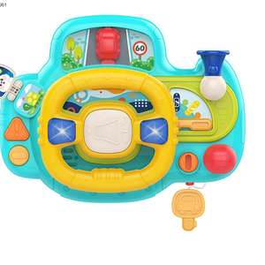 <span class=keywords><strong>2025</strong></span> नई डिजाइन स्मार्ट मजेदार कार ड्राइविंग सिम्युलेटर टॉय बेबी स्टीयरिंग व्हील खिलौने हल्के संगीत के साथ - Product Image 1