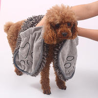 Serviette de bain pour chien de luxe, serviette de séchage pour chien en PVA, serviette de bain en microfibre pour chien pour l'été et la plage HW